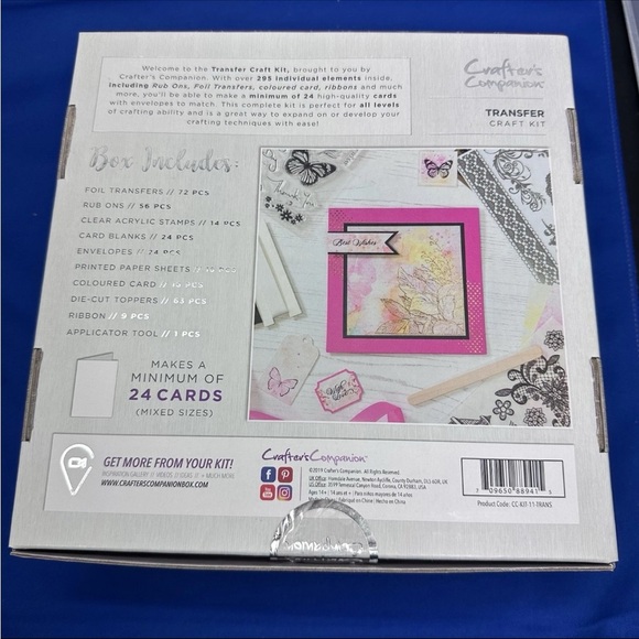NEW Crafter’s Companion Transfer Craft Kit #11 Arts And Crafts Birthday - Picture 3 of 4